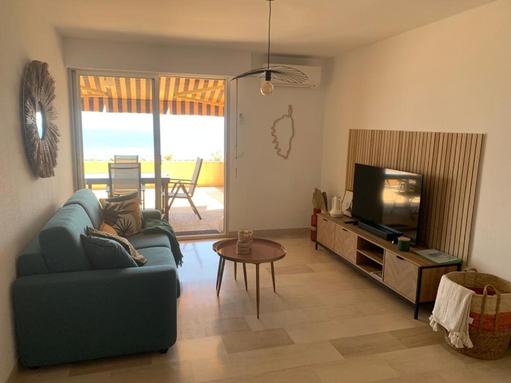 Marinella, Vue Mer Panoramique, Superbe T2 Plage A 150 M Ajaccio  Kültér fotó